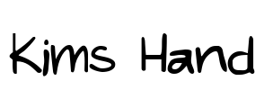 Kims Hand Font Image