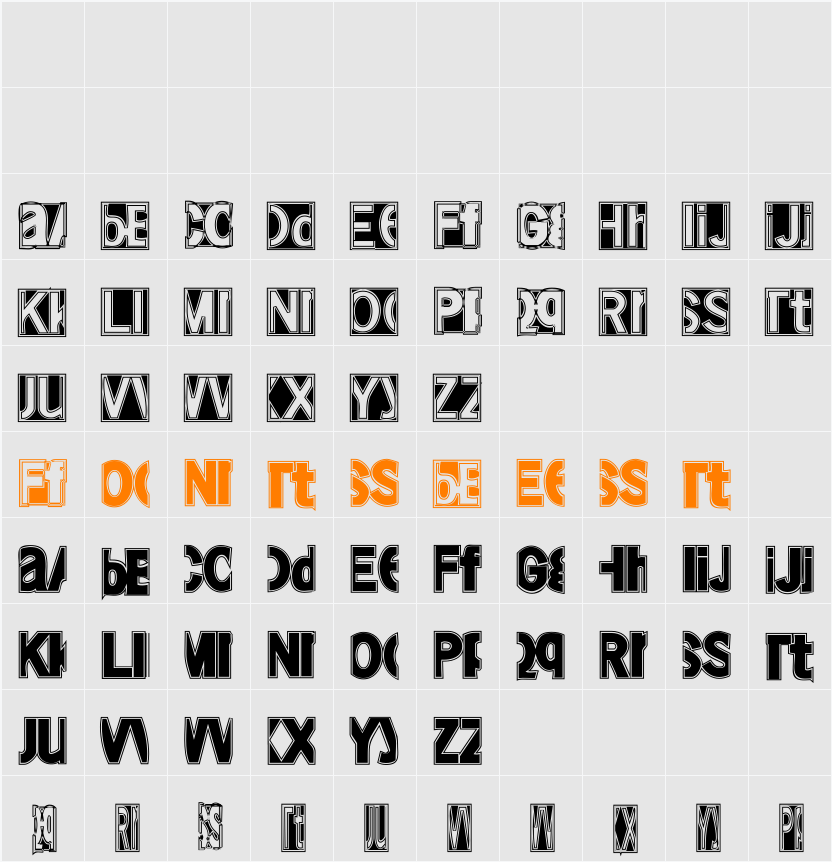 FriendlyFireMagic Character Map