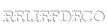ReliefDeco Font Image