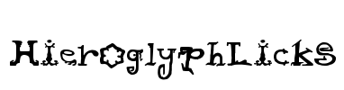 HieroglyphLicks Font Image