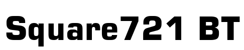 Square721 BT Font Image