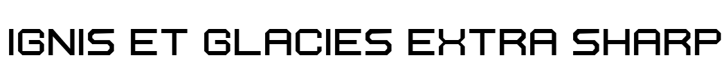 Ignis et Glacies Extra Sharp Font Image