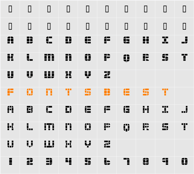 2Tech Character Map