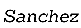 Sanchez Font Image