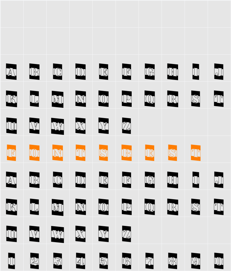 a_DodgerCmB&WDn Character Map