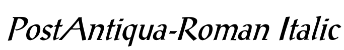PostAntiqua-Roman Italic