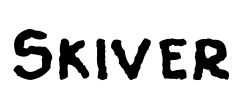 Skiver Font Image