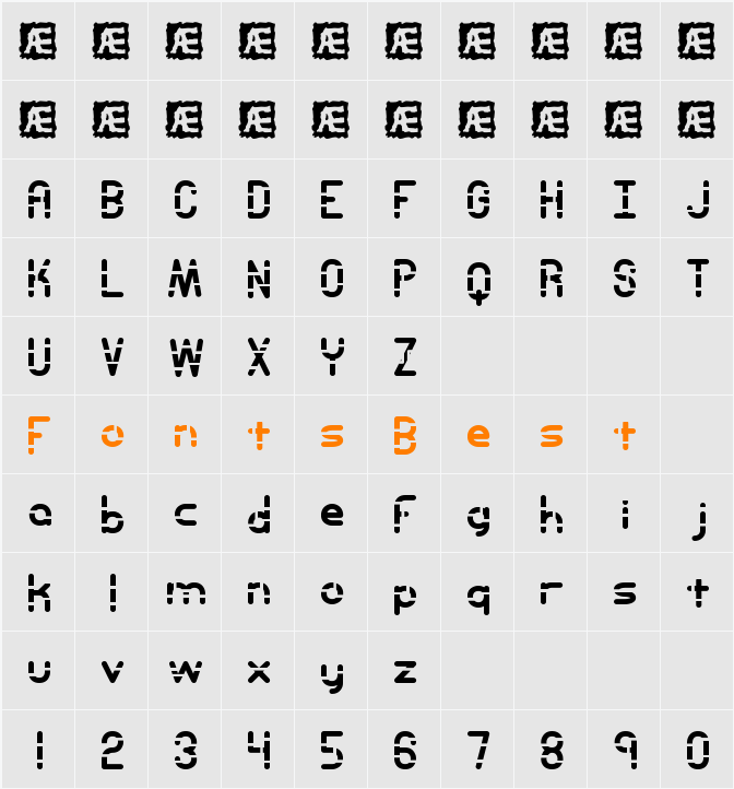 Entangled Layer A BRK Character Map