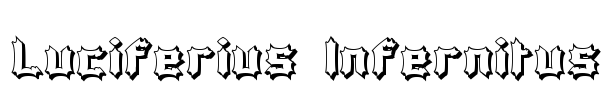 Luciferius Infernitus Font Image