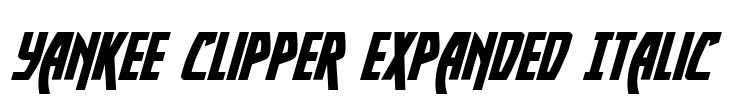 Yankee Clipper Expanded Italic