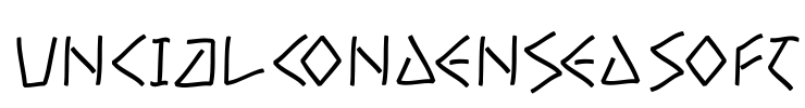 UncialCondensedSoft Font Image