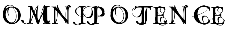 omnipotence Font Image