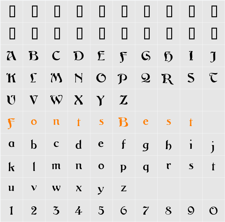 VitorioSSK Character Map