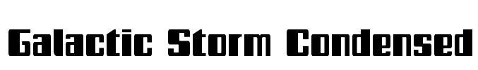 Galactic Storm Condensed