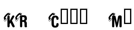 KR Call Me Font Image