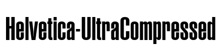 Helvetica-UltraCompressed