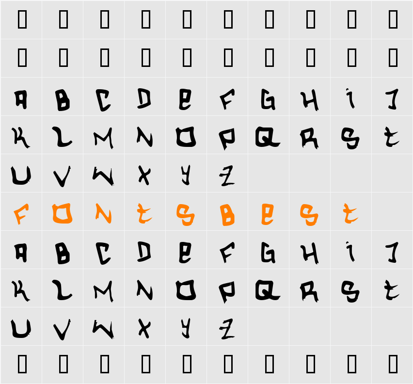 Hardcore Character Map