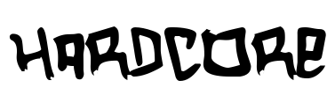 Hardcore Font Image