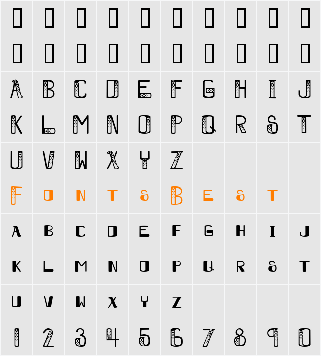 JI-Sighed Character Map