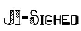 JI-Sighed Font Image