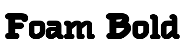 Foam Bold Font Image