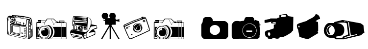 Kamera Dings Font Image