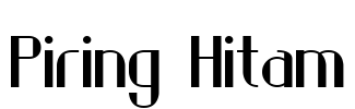 Piring Hitam Font Image
