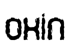 Oxin  Font Image
