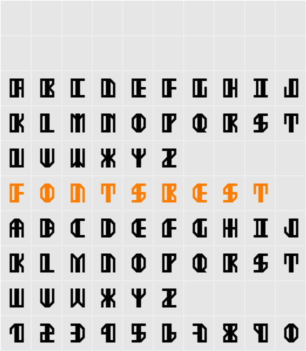 Ekster Character Map
