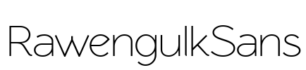 RawengulkSans Font Image