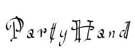 PartyHand Font Image