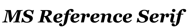 MS Reference Serif