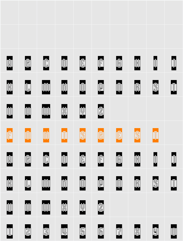 a_VizoraCmB&W Character Map