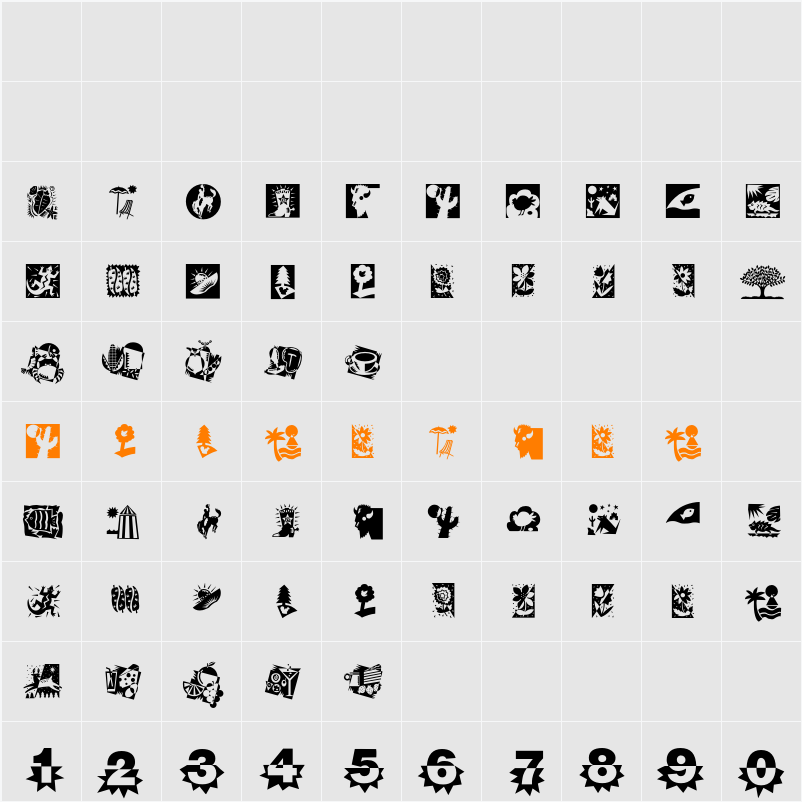 Df NaturalsPlain Character Map