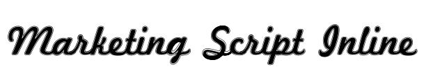 Marketing Script Inline Font Image