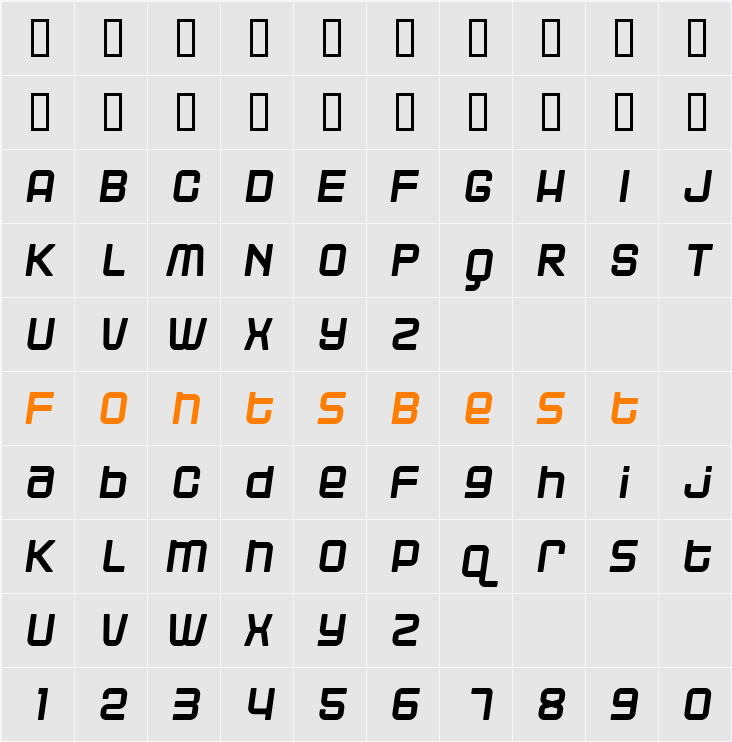Blackjack Character Map