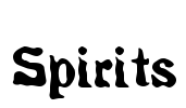 Spirits Font Image