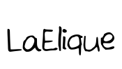 LaElique Font Image