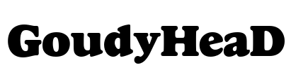 GoudyHeaD Font Image