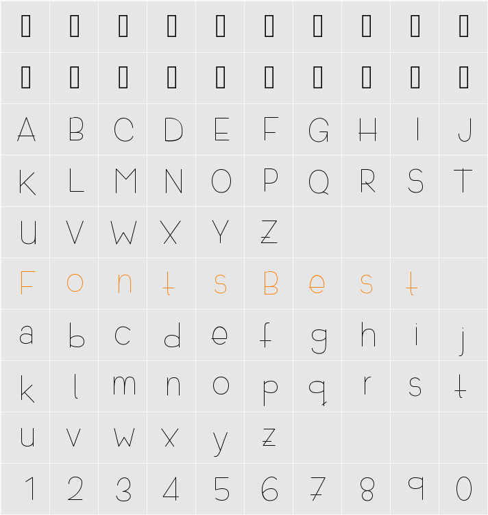 Clover Character Map