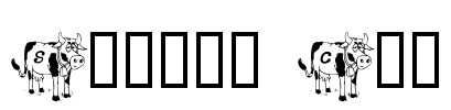 Sacred Cow Font Image