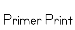 Primer Print Font Image