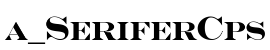 a_SeriferCps Font Image