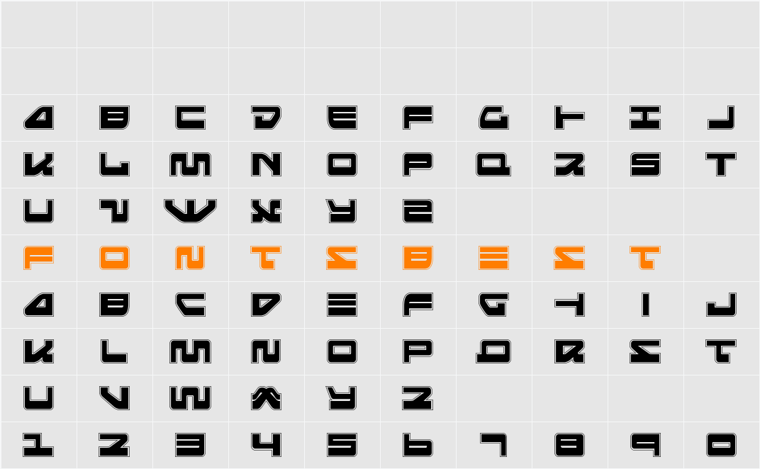 Searider Falcon Pro Character Map