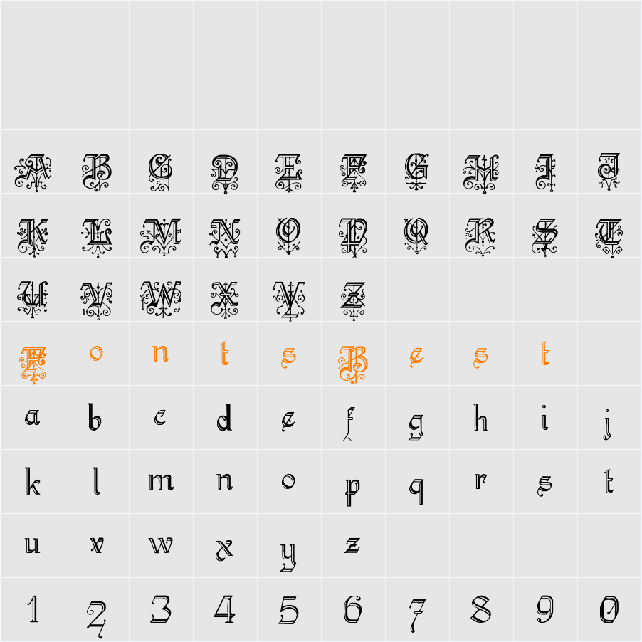 Kelly Character Map
