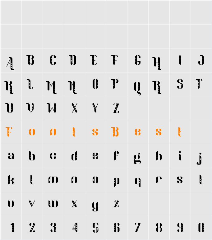 Parang Sondaica Character Map
