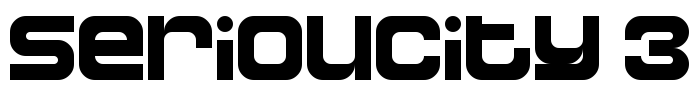 Serioucity 3 Font Image
