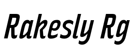 Rakesly Rg Font Image