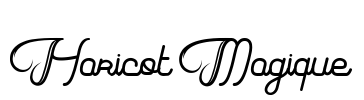 Haricot Magique Font Image