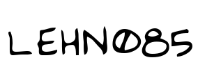 LEHN085 Font Image
